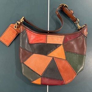 Coach Patchwork Leather Purse – Multicolor Small Tote